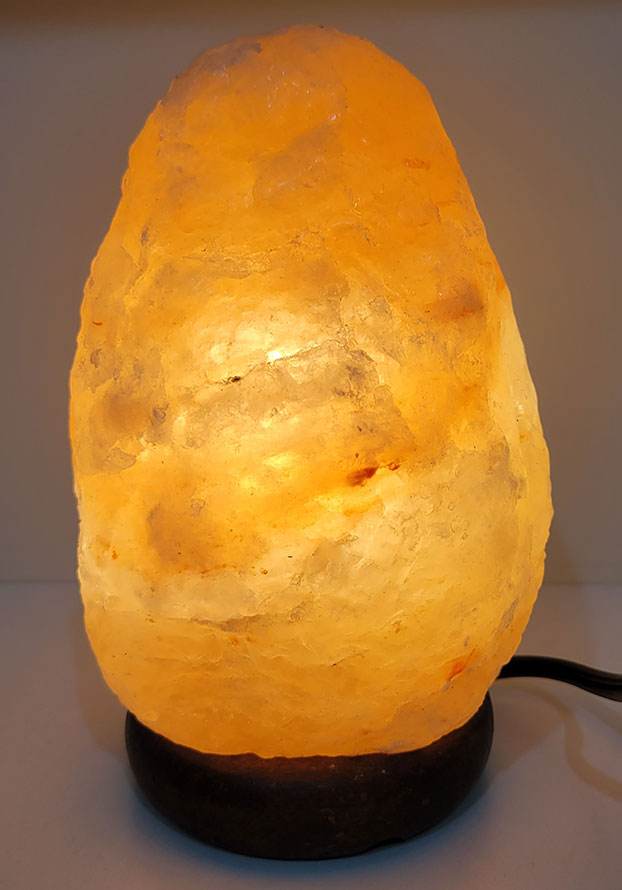 artsy orange blob lamp