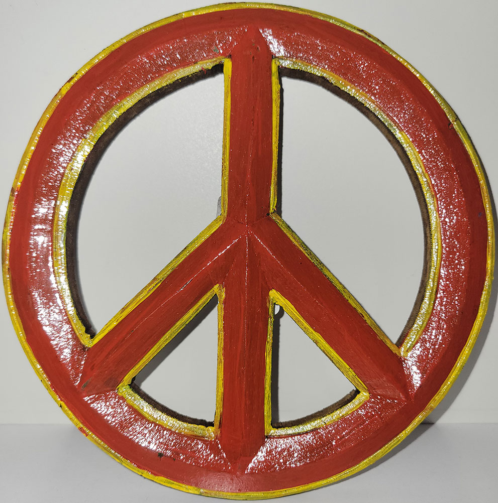 peace symbol wall art