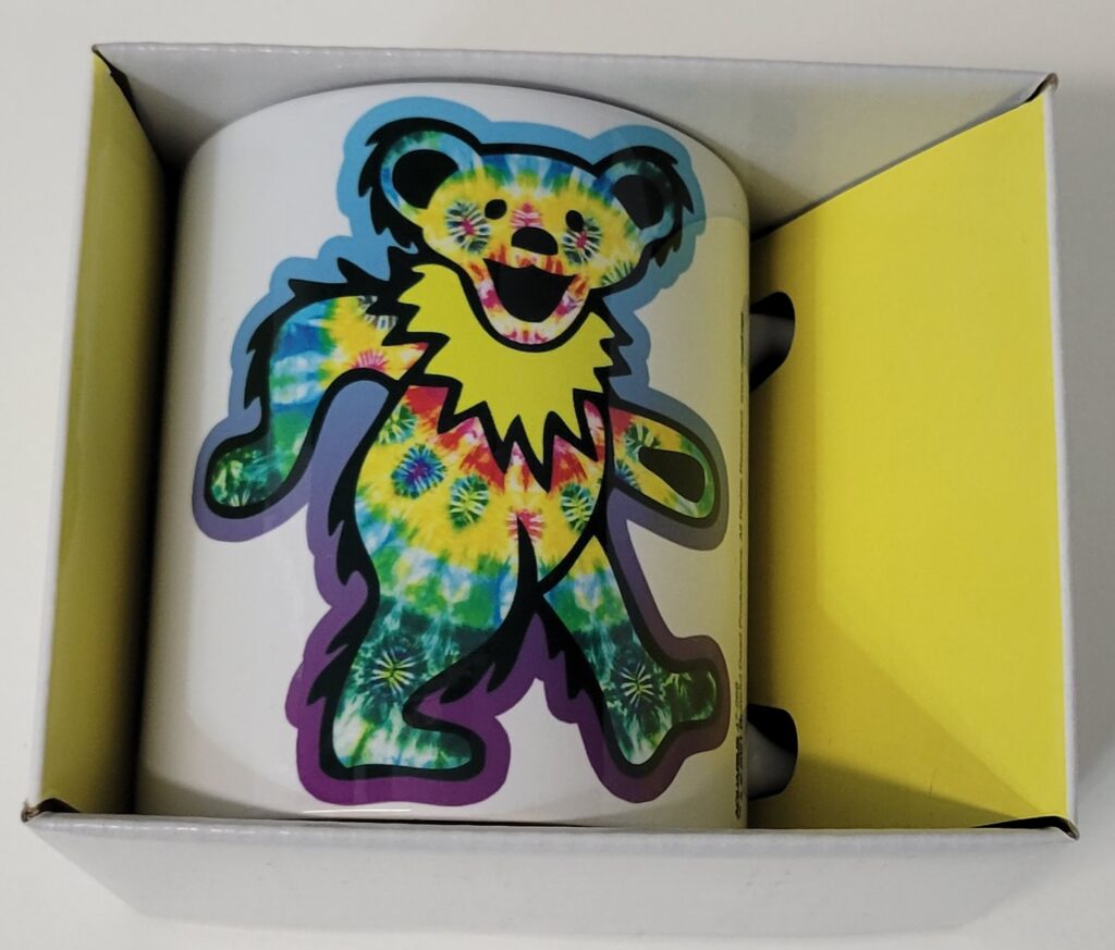 Rock and roll Music gift  11oz  Mug - Grateful Dead  Jerry Bear Tye dye